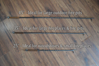 Fire Poker Long or Short Variations Reforged Ironworks Canadian Blacksmith